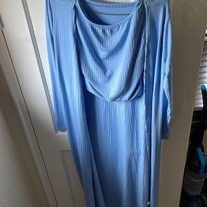 3piece set crop, long jack and wide pants